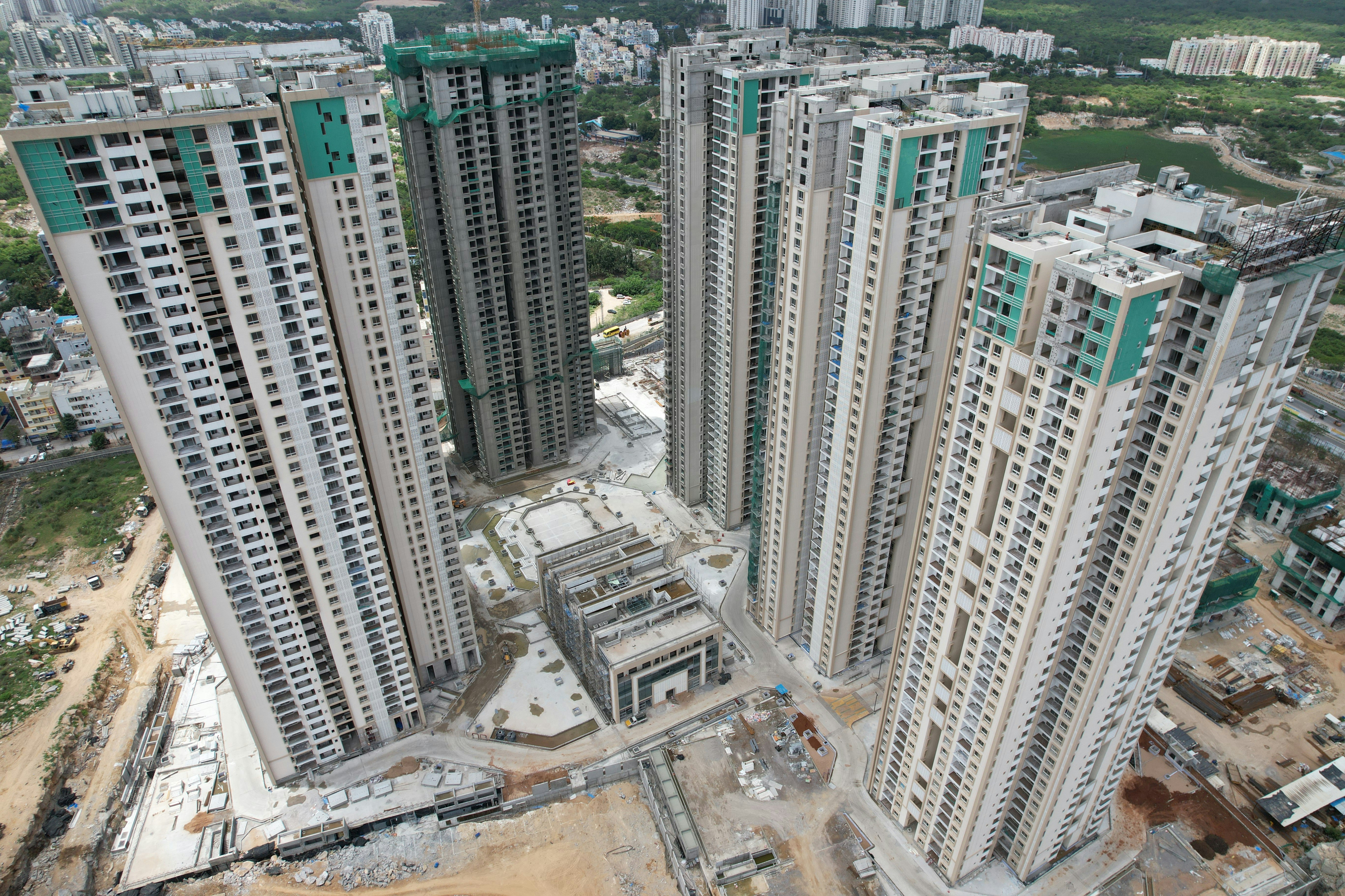 Bengaluru's city skyline representing its mature real estate market