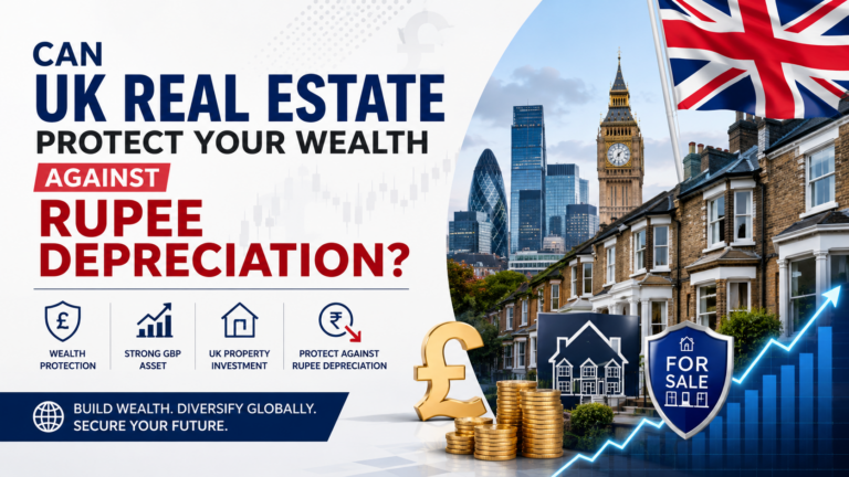 Can UK real estate protect your wealth against rupee depreciation with UK property investment and pound sterling assets