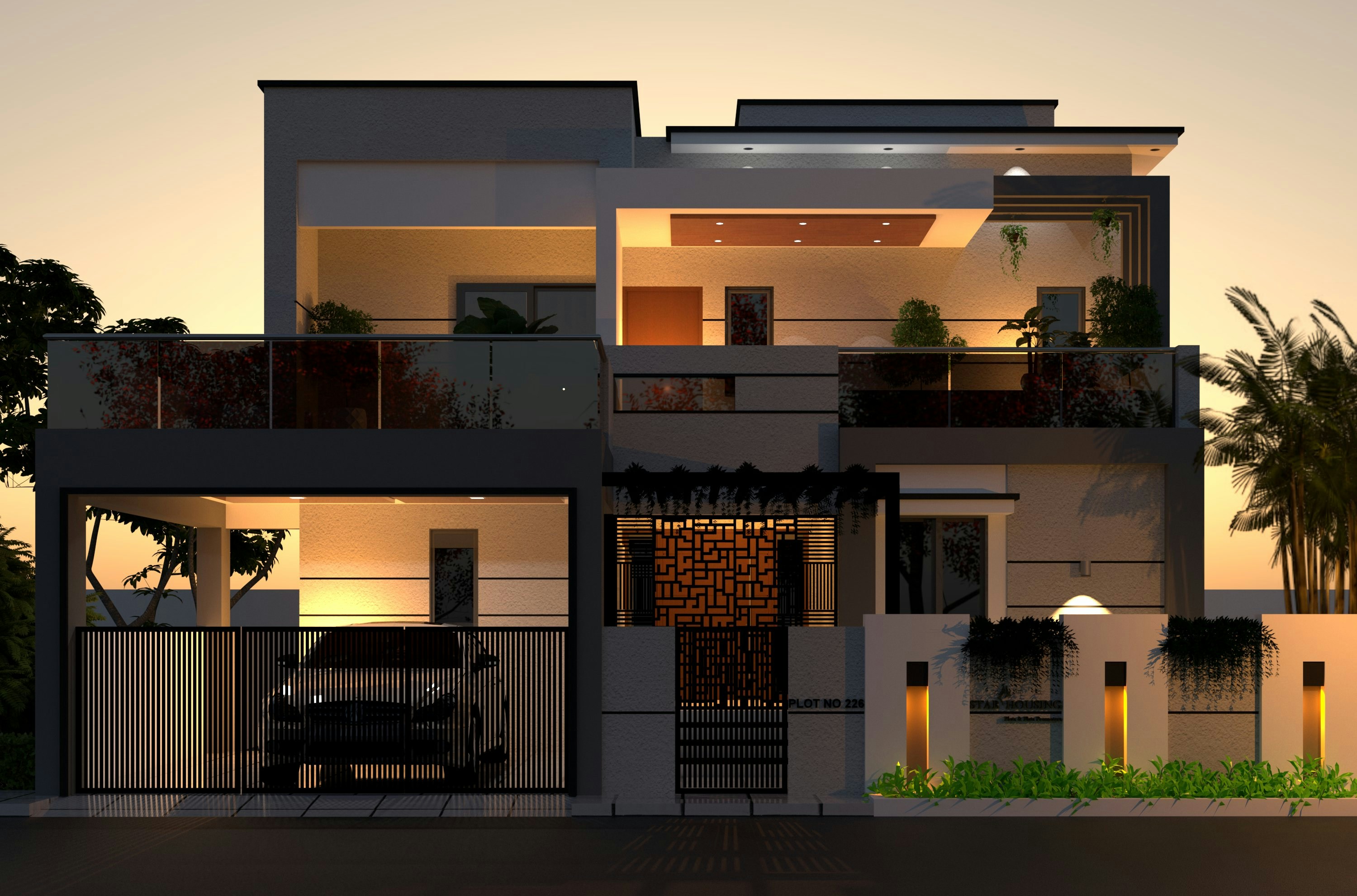 Skyline view of luxury homes in India’s most expensive residential areas