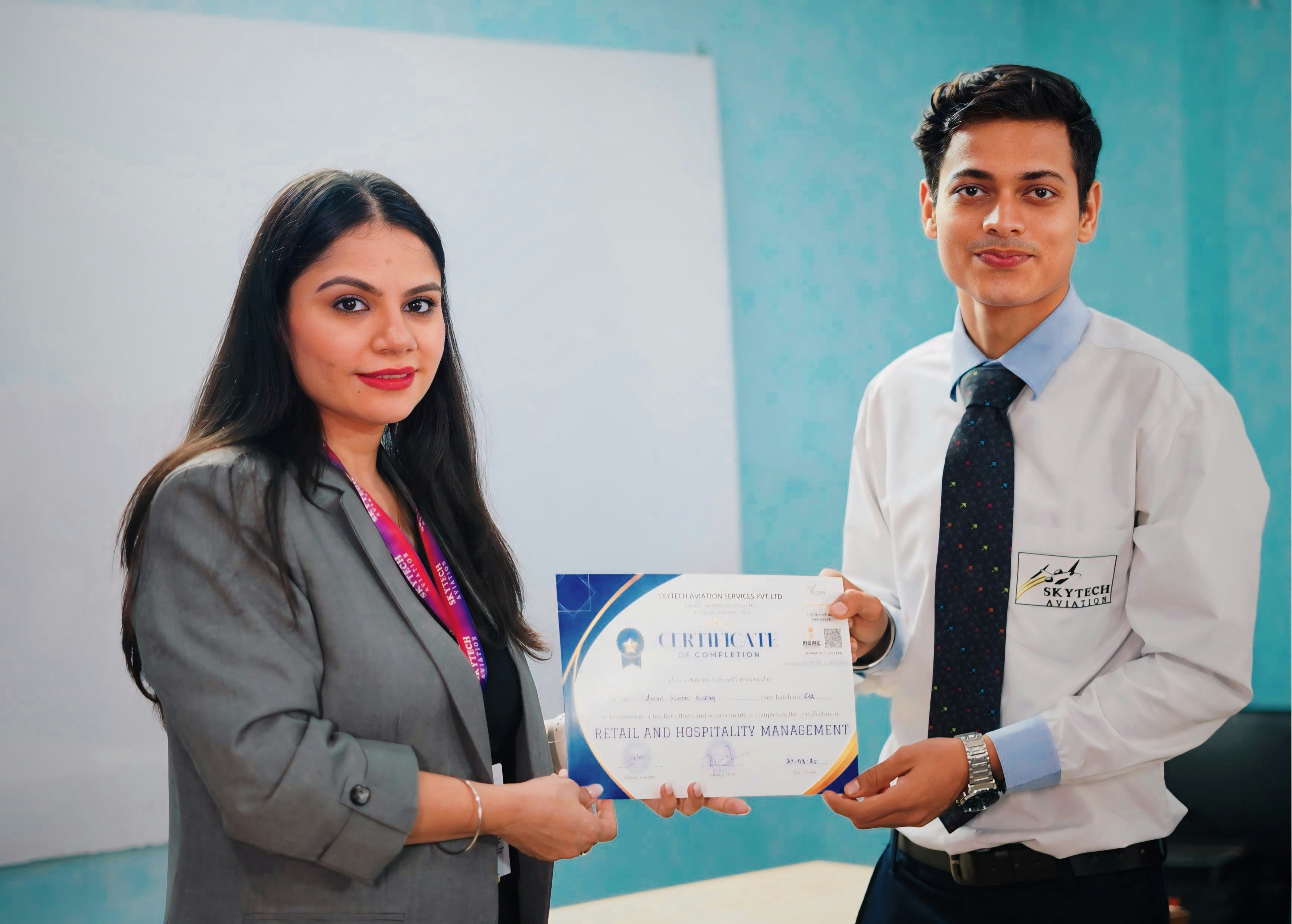 Illustration of a completion certificate being issued for a residential project